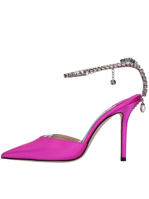 Décolleté slingback Saeda in raso JIMMY CHOO | SEAD 100 BGHFUXIA